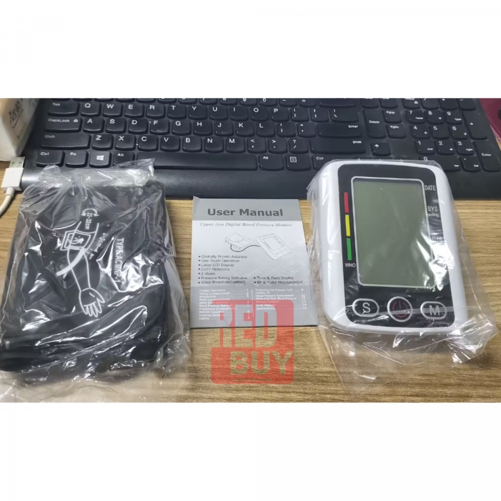 Tensimeter Digital Layar Lebar Sphygmomanometer Large LCD  BW750