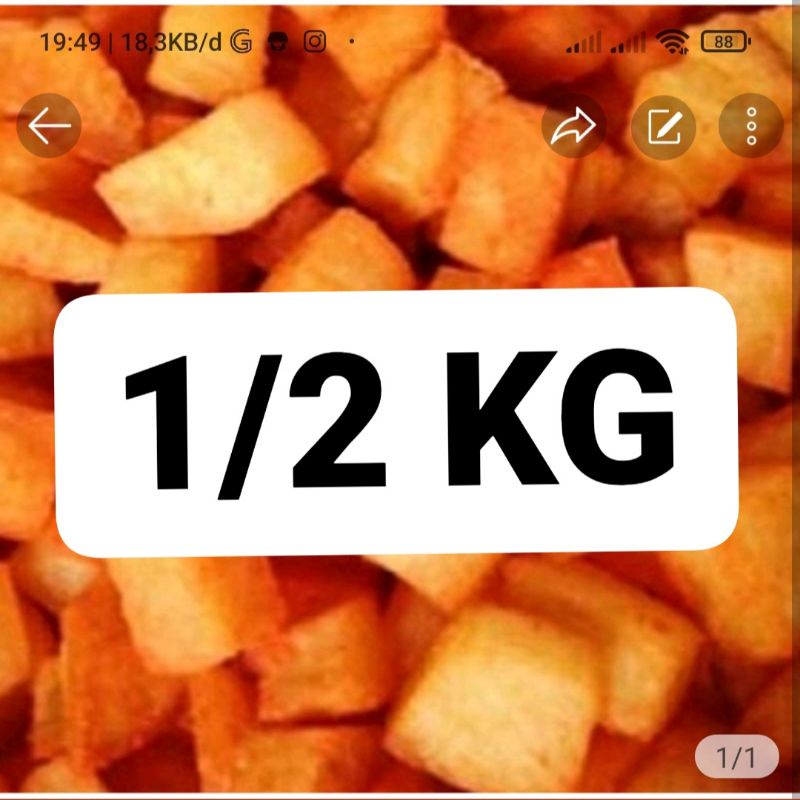 

TERLARIS 500g SINGKONG BALOK