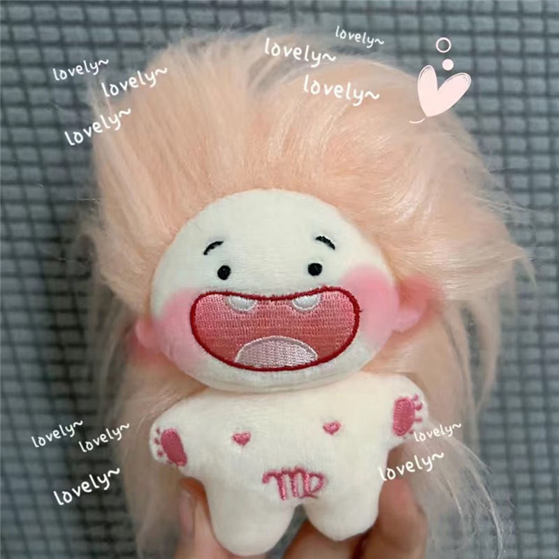 [COD] 10cm Boneka Katun 12stelasi Plush Doll Gigi Merindukan Boneka Telanjang PP Katun Anime Wajah Boneka Mini Handmake Mainan Liontin Hadiah Ulang Tahun Anak Perempuan