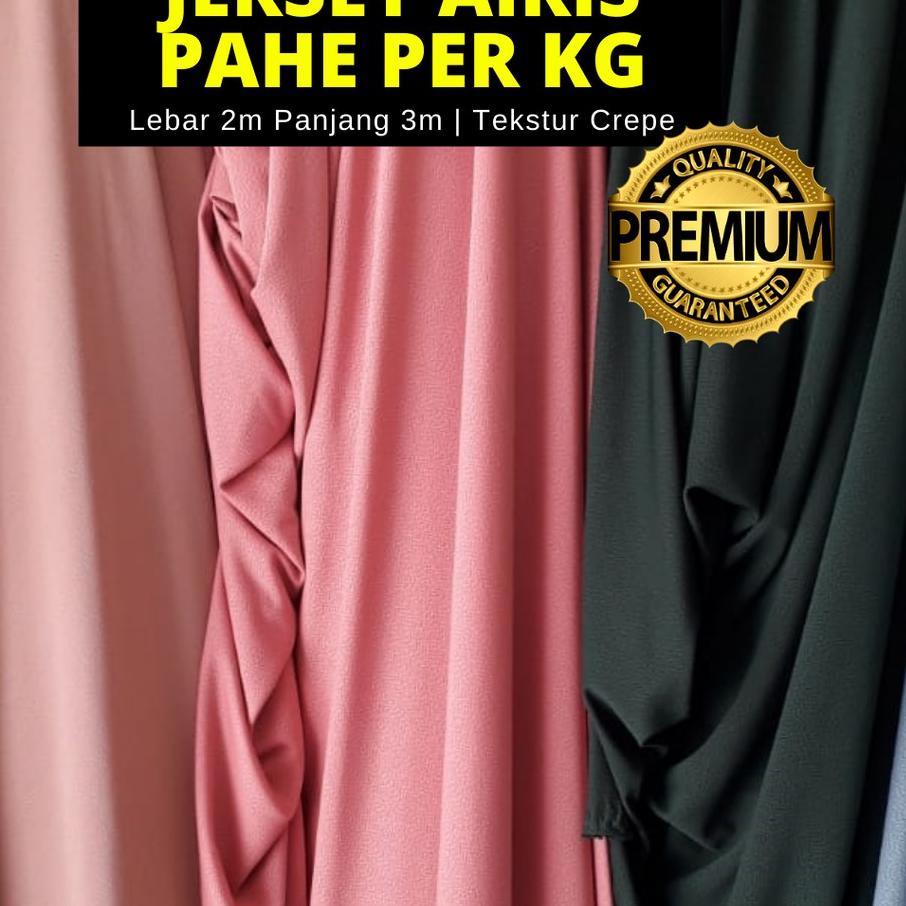 ➢ [BISA COD] LEBAR 1,8 METER KAIN JERSEY CREPE POLOS KILOAN ONLINE MURAH ❈