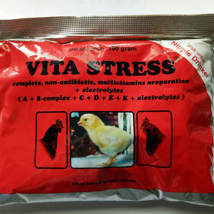 READY VITA STRES 100 GRAM MEDION OBAT VITAMIN ANTI STRESS UNGGAS BEBEK AYAM MENAMBAH NAFSU MAKAN