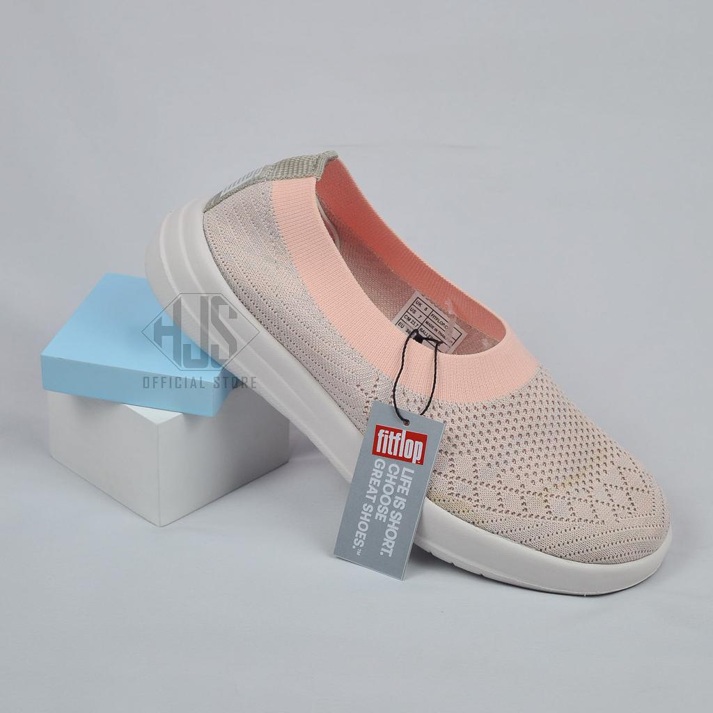 Sepatu Wanita FlyKnit Slip On AntiSlip Soft Canvas Sepatu Fitflop Wanita Rajut