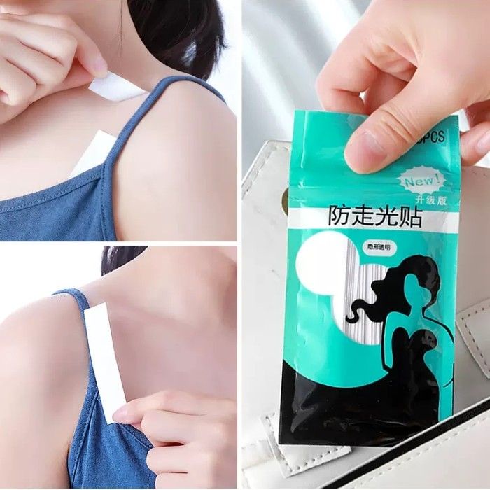 Perekat Pakaian Transparan Isi 36pcs Double Tape Baju Safety Fashion Tape