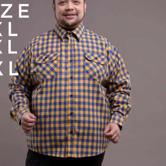➥ KEMEJA FLANEL JUMBO SUPER JUMBO BIGSIZE 5XL-7XL ❈