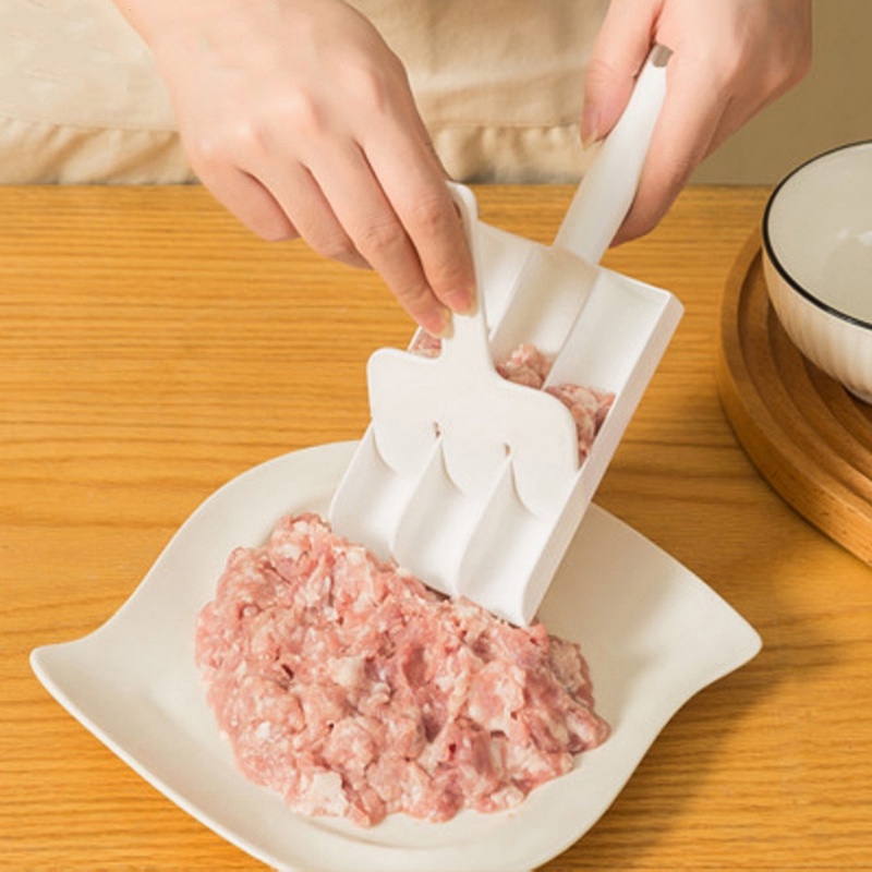 2pcs/set Ramah Lingkungan Kreatif Rumah Tangga Triple Pembuat Bakso Berguna Mesin Bola Ikan DIY Alat Masak Rumah Aksesoris Dapur