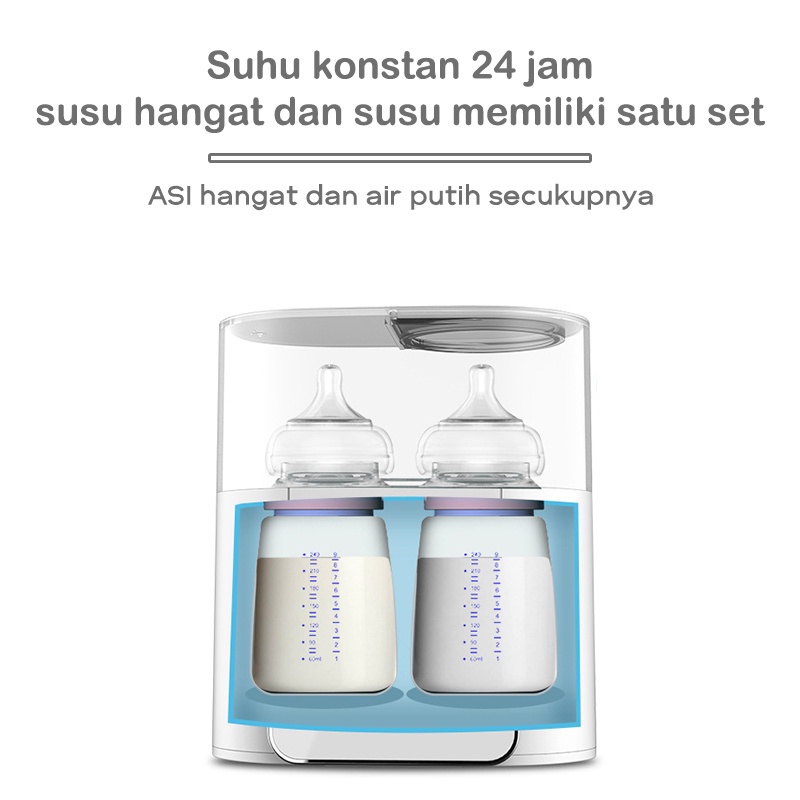 Penghangat Botol Bottle Warmer Baby Feeding Bottle Warmer Heater Bottle sterilizer BPA Alat Steril Botol Susu Bayi Penghangat Botol susu Alat Steril Botol (Memegang 2 botol susu)