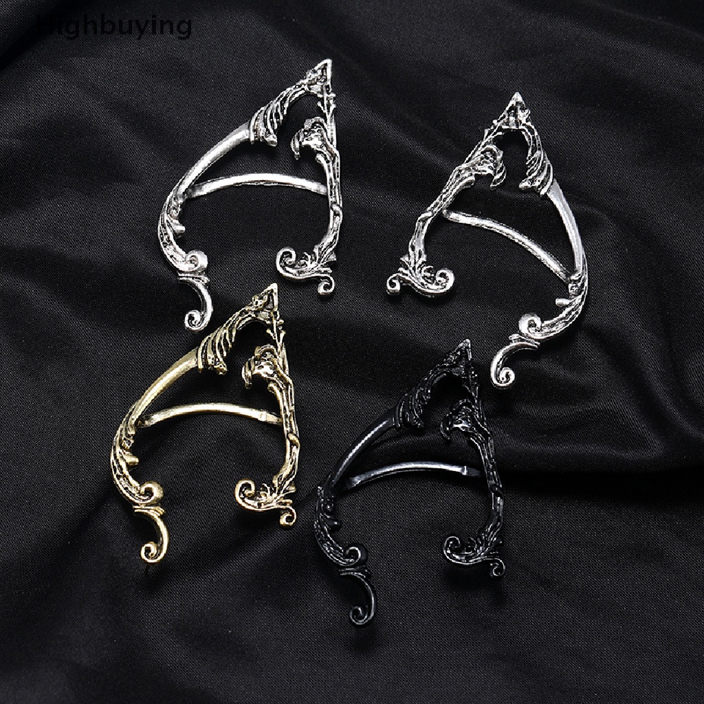 Hbid Gothic Punk Dark Elf Ear Cuff Earring For Women Hip Hop Vintage Ear Clip No Earrings Halloween Cosplay Party Earcuff Jewelry Glory