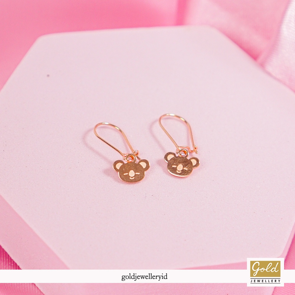 Anting emas rose 750 17k - PA03022300