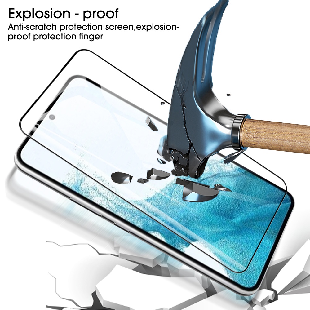 Anti Gores Tempered Glass Film Pelindung Bening Full Cover Film Anti Pecah Explosion-proof Screen Protector Film HD Film Layar Sensitif Tinggi Untuk Samsung Galaxy S23 Plus