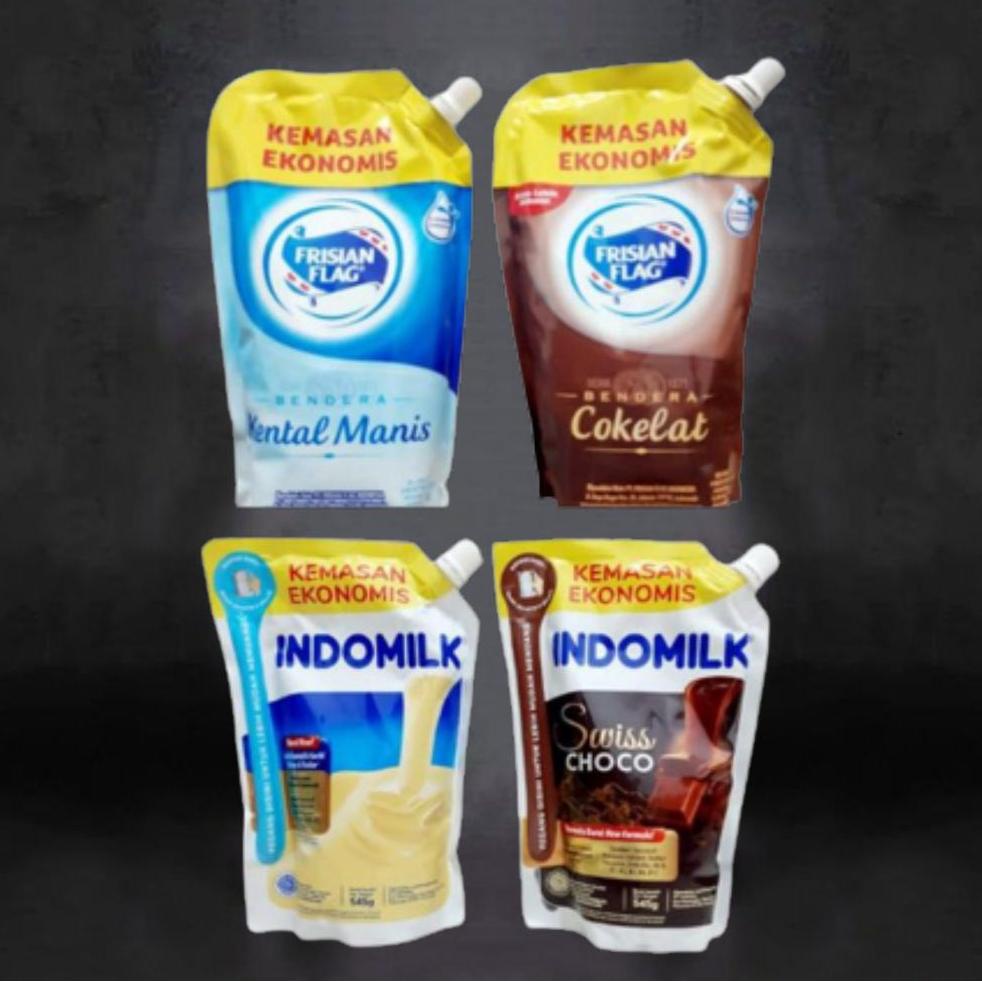 

Jangan Sampai Kehabisan!!!❄️ Indomilk Kental Manis Susu 545 g/ Kemasan Pouch putih dan coklat | frisian flag