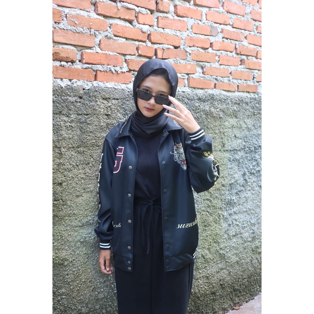 (CUCI GUDANG) Varsity Jacket Baseball Pria Wanita Suzushi