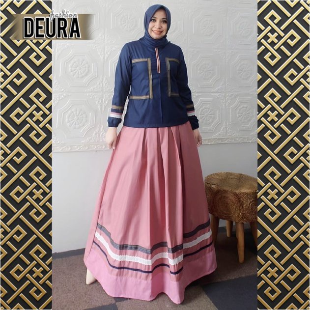 DEURA FASHION - Baju Pesta Terbaru Setelan Wanita Hijab D317 / Setelan Baju Lebaran