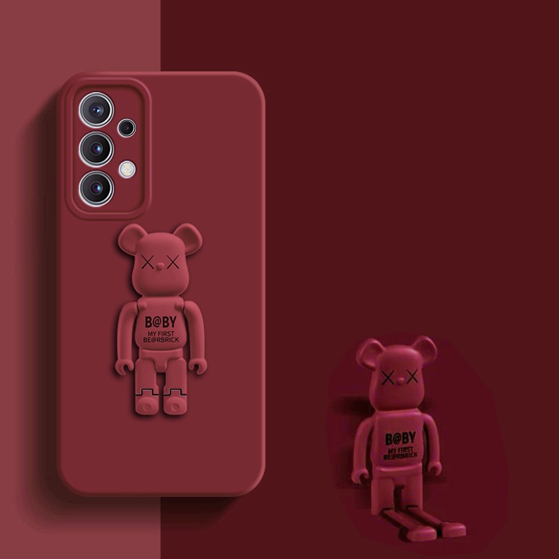 Holder Casing Samsung Galaxy A71 A51 A31 A50 A30S A20 A30 A10S A20S SoftCase Stand Bentuk Beruang Hp