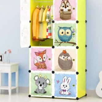 ➶ Lemari Plastik 8 Pintu /Rak Baju /Lemari Portable Serba /lemari karakter/ lemari 3D ♢