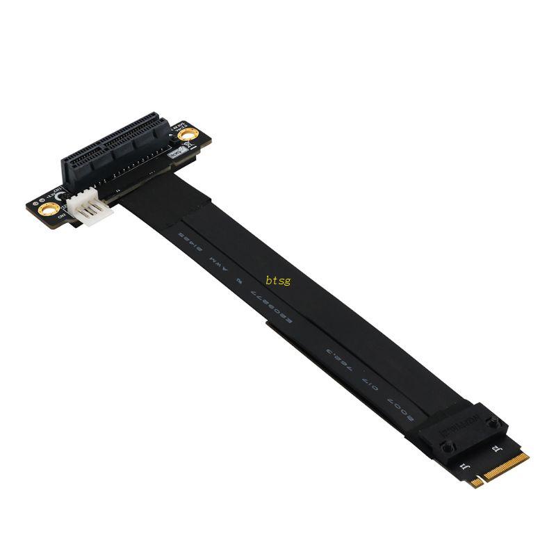 Btsg Riser PCIe x4 3.0 PCI-E 4x To for M.2 NVMe for M for Key 2280kartu Riser Gen3.0