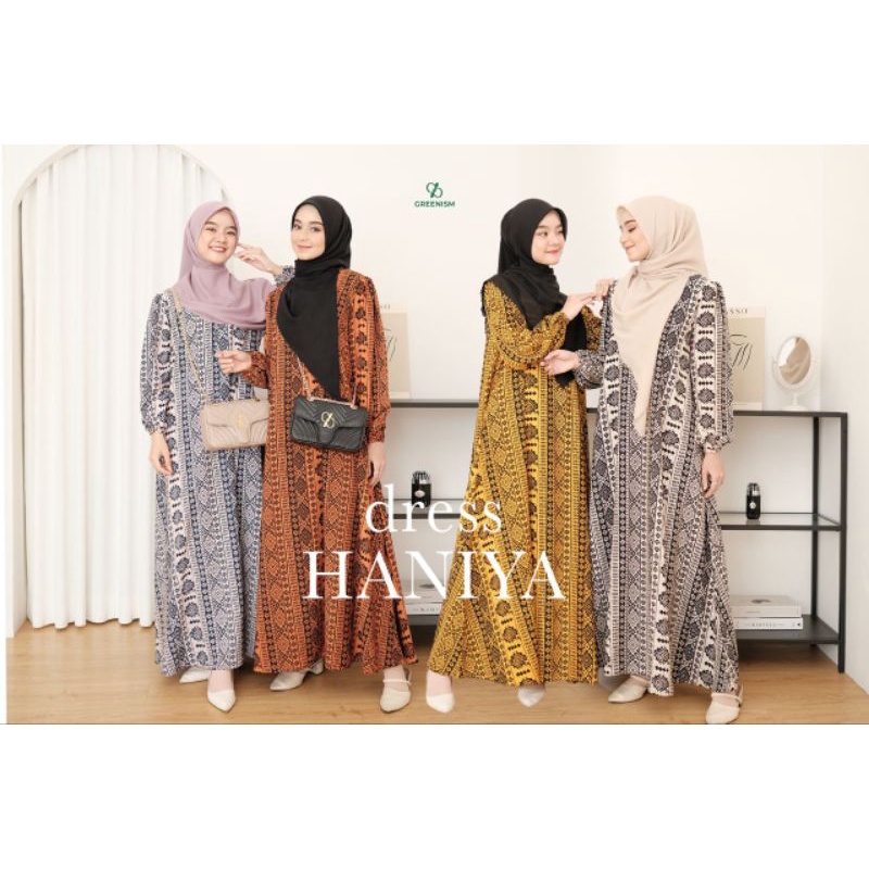 HANIYA DRESS BY GREENISM/HANIYA DRESS GREENISM/GAMIS GREENISM/DRESS GREENISM/GAMIS BUSUI/GREENISM OF
