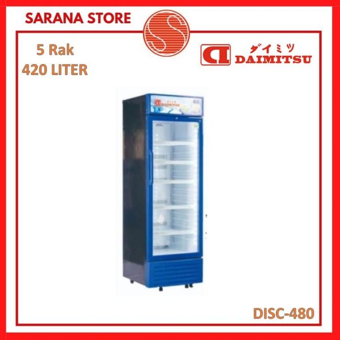 Showcase Daimitsu 5 Rak DISC-480 DISC480 420 Liter