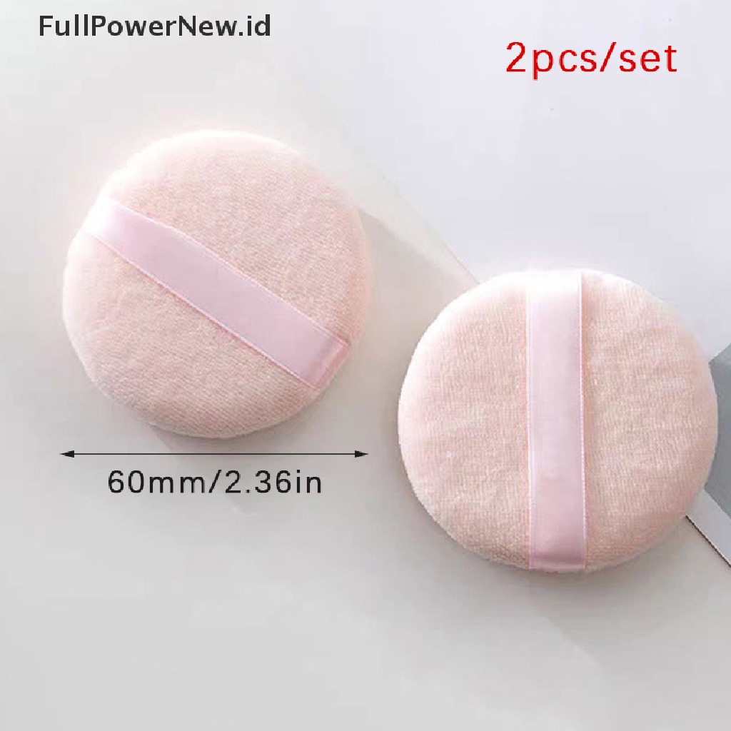 Power 2Pcs Spons Kecantikan Wajah Lembut Puff Pads Face Foundation Alat Kosmetik ID