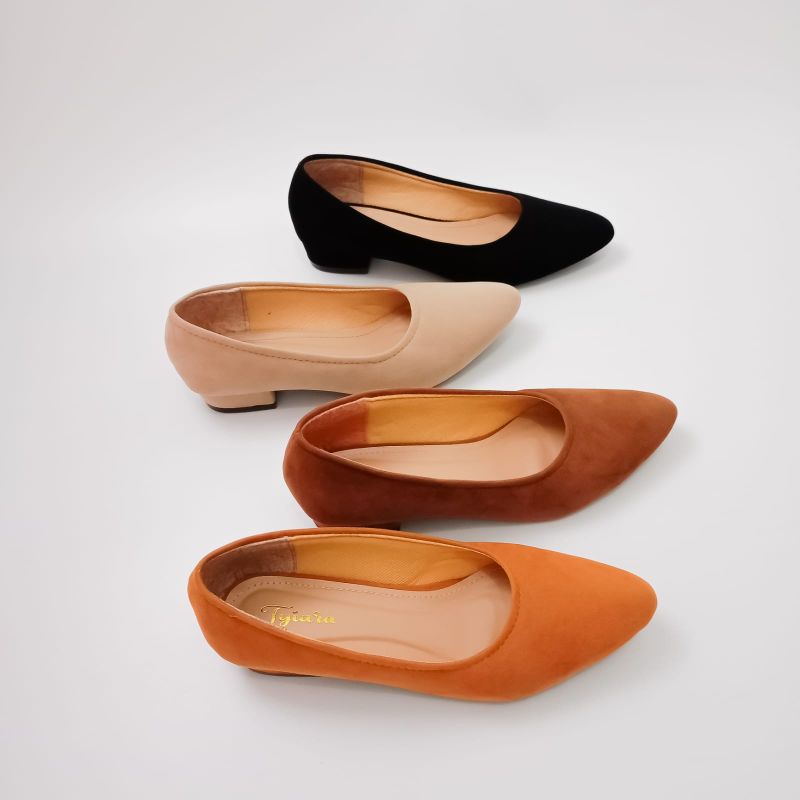 Sepatu Pantofel Wanita Hak Tahu 3 cm Sepatu Pantofel Wanita Kerja Kantor Sepatu Pantofel Wanita Seko