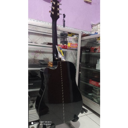 gitar original TAKAMINE ED2DC BLK BY JAPAN