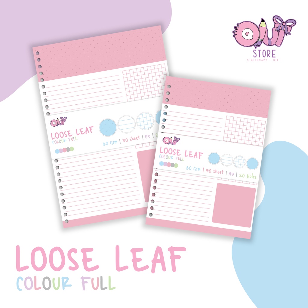 

Kertas Binder 3in1/80gsm/50lbr/Loose Leaf Unik