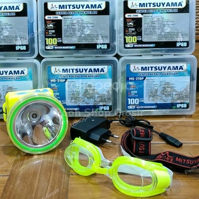 Senter Kepala Selam Diving 100 Watt Mitsuyama MS-219P MS-219K Headlamp