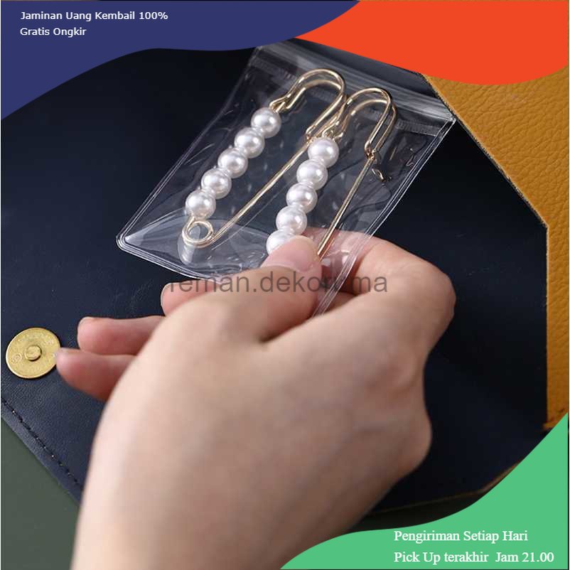 TD- TMP LIRUI Tempat Aksesoris Perhiasan Plastik Zipper Anti Oksidasi 42 Slots - LI24