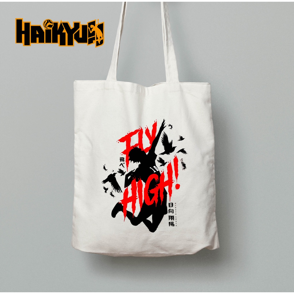 Totebag Anime Haikyuu Tote bag premium Totebag zipper totebag velcro Termurah