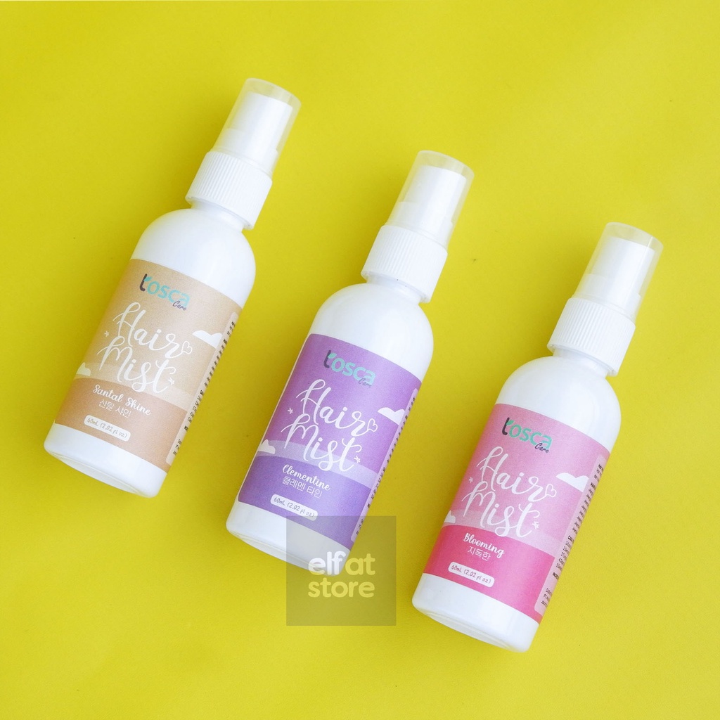 Hair Mist Tosca Parfum Rambut Spray Rambut Mudah Diatur dan Wangi Seharian