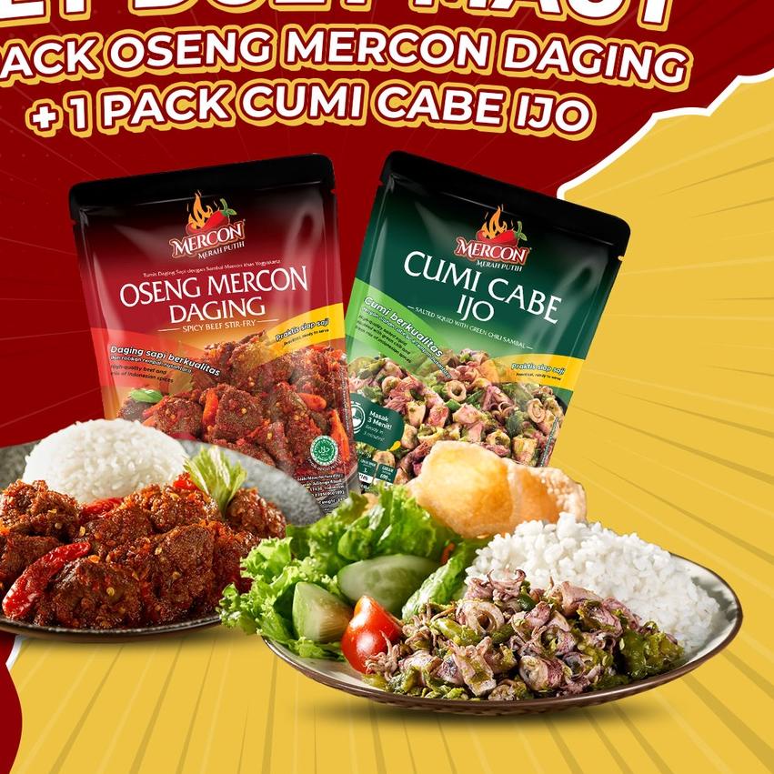 

✳ Mercon Merah Putih - Set Duet Maut || Oseng Mercon Daging + Cumi Cabe Ijo ♥