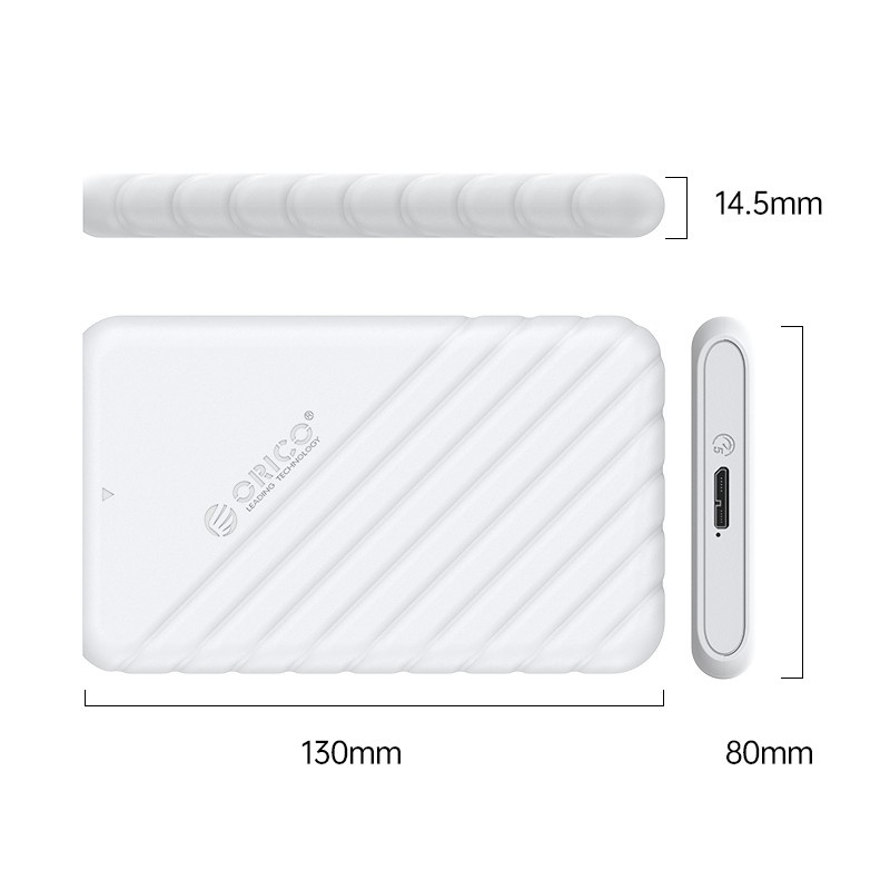 Orico 25PW1-U3 2.5 inch USB 3.0 HDD Enclosure White