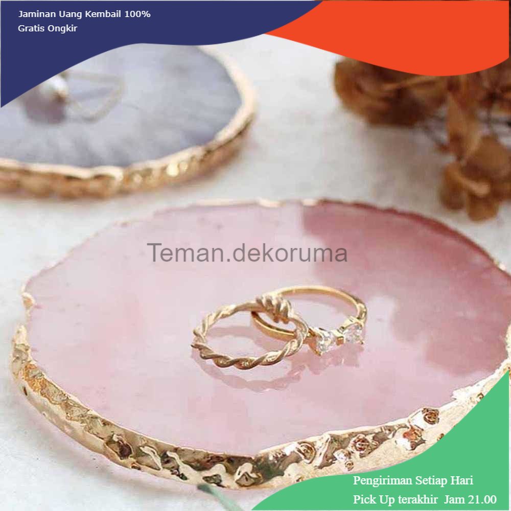 TD- TMP BLUELANS Tempat Piring Perhiasan Jewelry Display Plate Resin - 5123