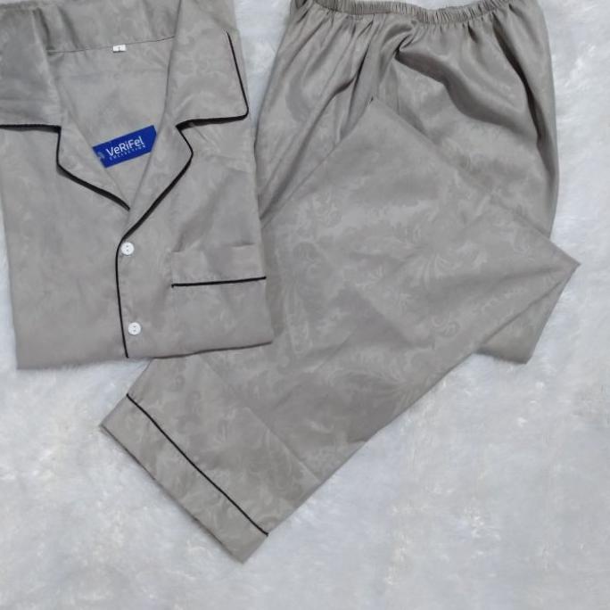 Import Terlaris VeRiFel Piyama Emboss Pria/Wanita Baju Tidur Remaja / Dewasa / Jumbo Katun Promo Mur