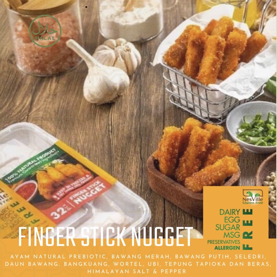 Nesville FINGER STICK NUGGET Non MSG, GLUTEN FREE, HALAL