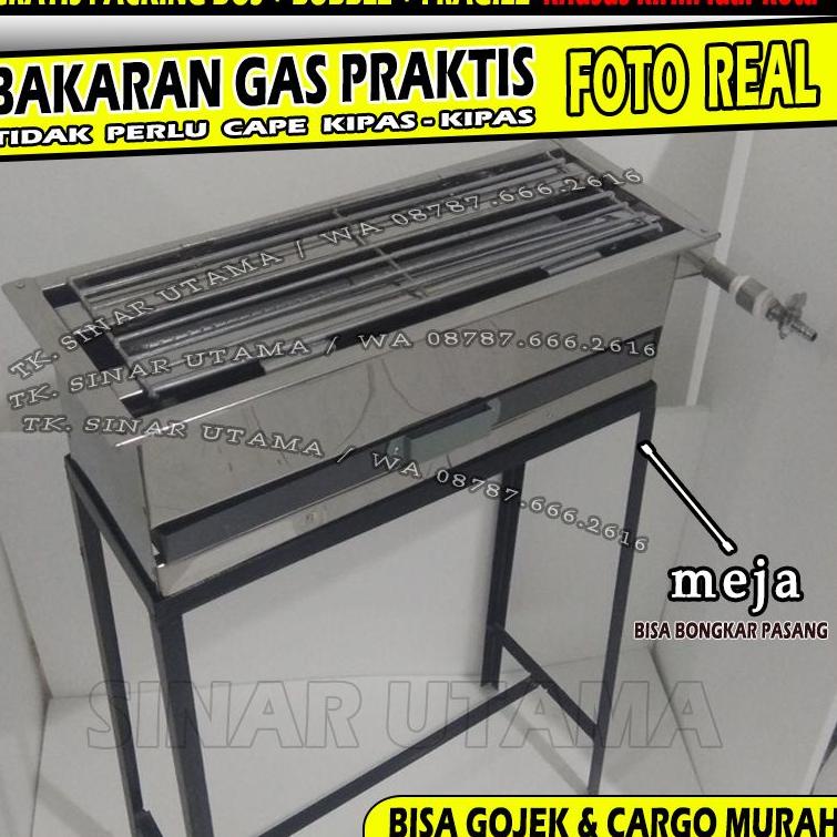 Dijual murah Panggangan Pemanggang Pakai GAS Kompor Panggang Alat Bakaran Sosis Bakar Sate Ayam Ikan Bbq 1 WQA