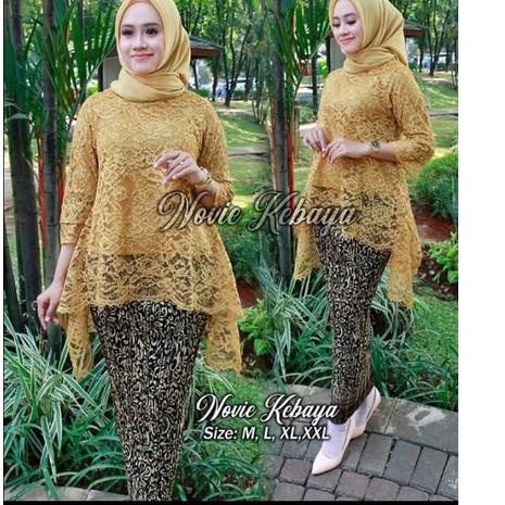 ☆ Setelan kebaya brukat rinjani by novie kebaya / kebaya traditional / kebaya pesta Ω