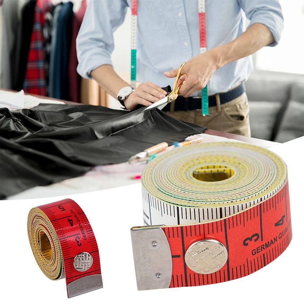 POPULAR Populer 2pcs Soft Tape Measure Tape Tailor Warna Dua Sisi Portabel Baru Dengan Snap