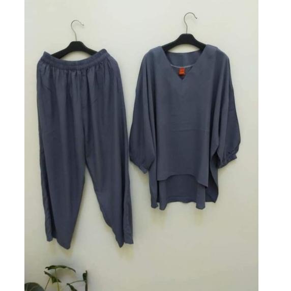READY Setelan mama rosa jumbo / setelan jumbo ld 140 / baju setelan wanita kekinian / one set polos