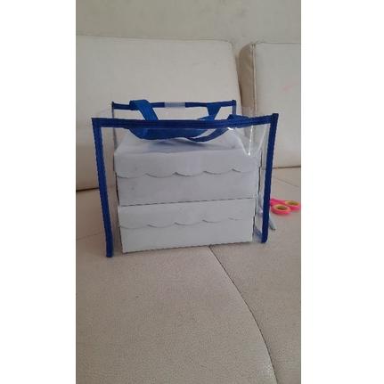 

BIG SALE J90 Tas Mika Transparan uk. 23x23x23 Souvenir Hampers Hajatan Tote Bag Nasi Box Kotak Ukuran Jumbo ㅳ