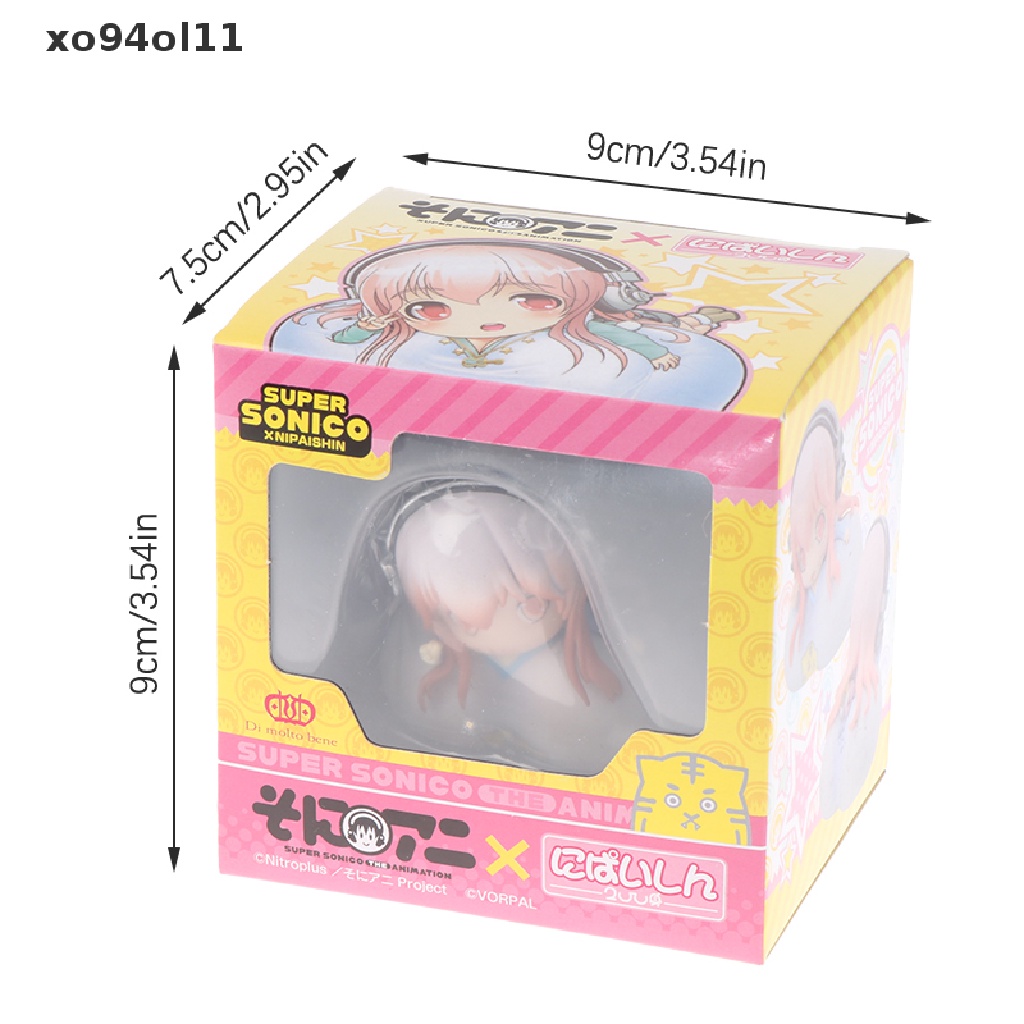 Xo 1Pc Anime Super Sonico Figure Q Versi Lucu Bungkuk Mini Boneka Aksesoris Mobil OL