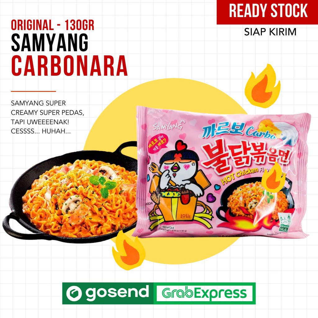 Samyang Carbonara 130 grm / Halal