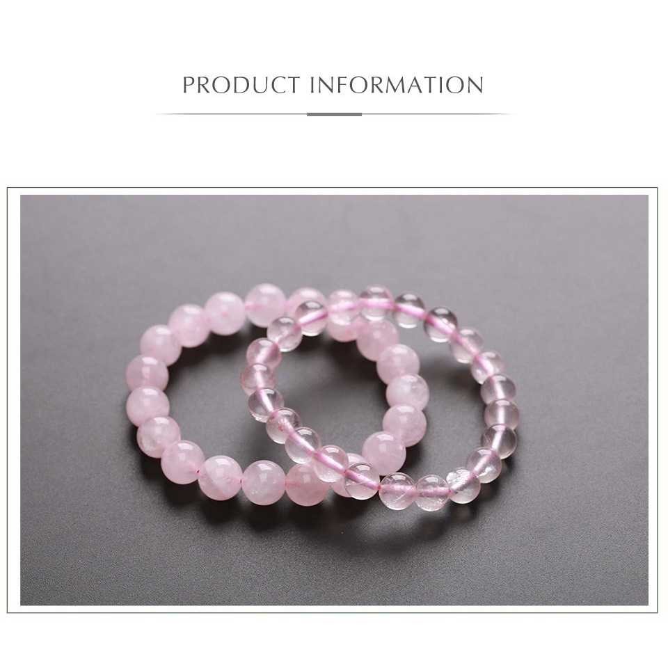 Gelang Natural Rose Quartz