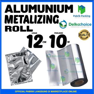 Kemasan plastik 12cm alumunium foil roll metalizing kemasan sachet