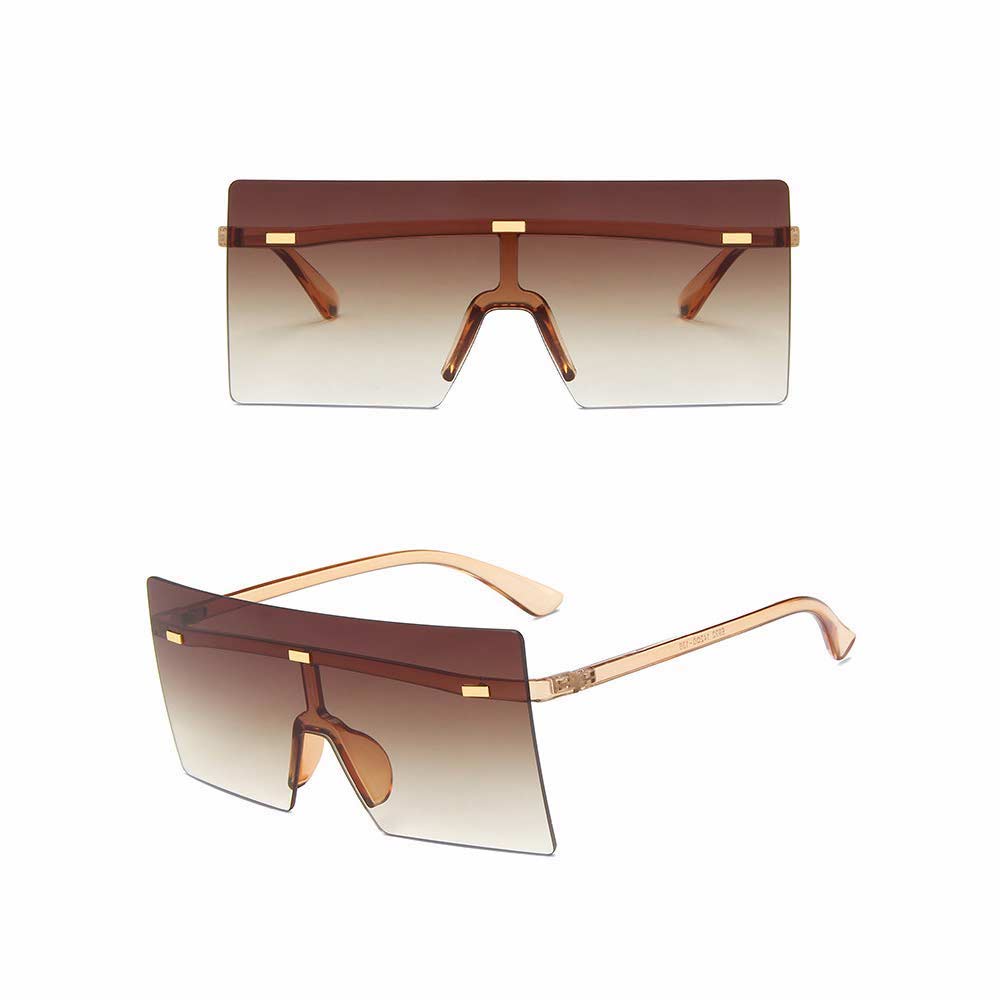 Kacamata UV400 [ Cokelat ] Anti Radiasi - Sunglasses Wanita dan Pria Korea - HM8161