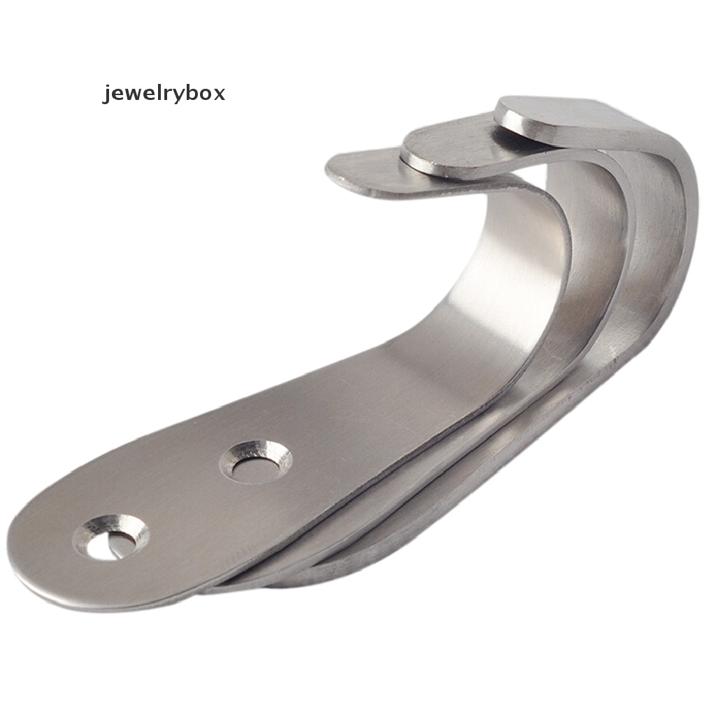 [jewelrybox] 1pcs Door Hook Stainless Lemari Dapur Gantungan Baju Organizer Holde New  1pcs Door Hook Stainless Gantungan Baju Lemari Dapur Organizer Holde 1pcs Over Door