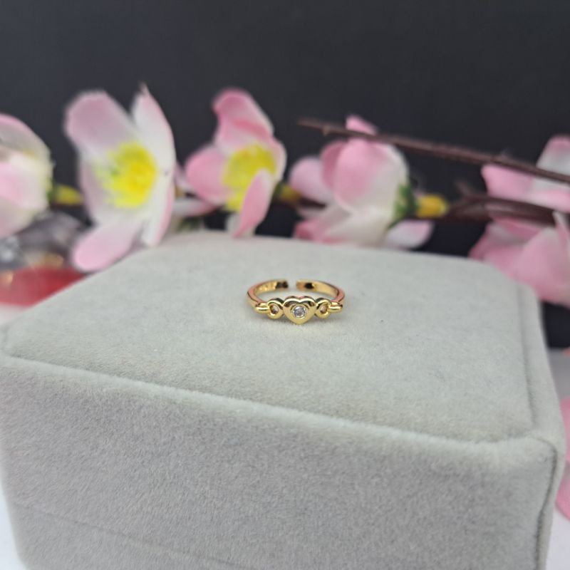 Cincin anak Yaxiya A1 lapis emas anti karat