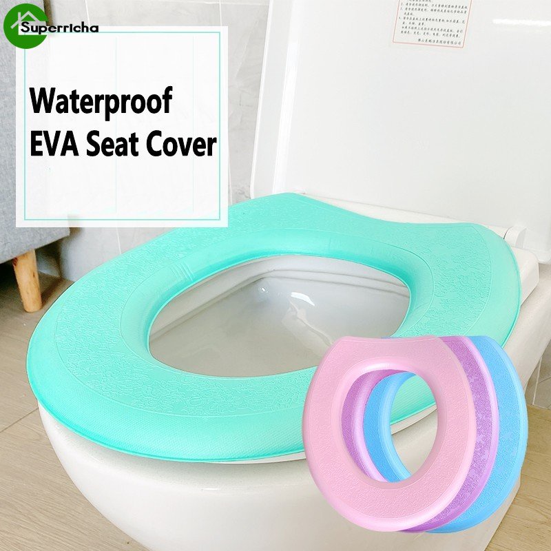 Hot Sale/O type EVA Soft Toilet Cover Seat Lid Pad/Alas Penutup Dudukan Toilet/Pelindung Closestool Kamar Mandi Aksesoris Kamar Mandi