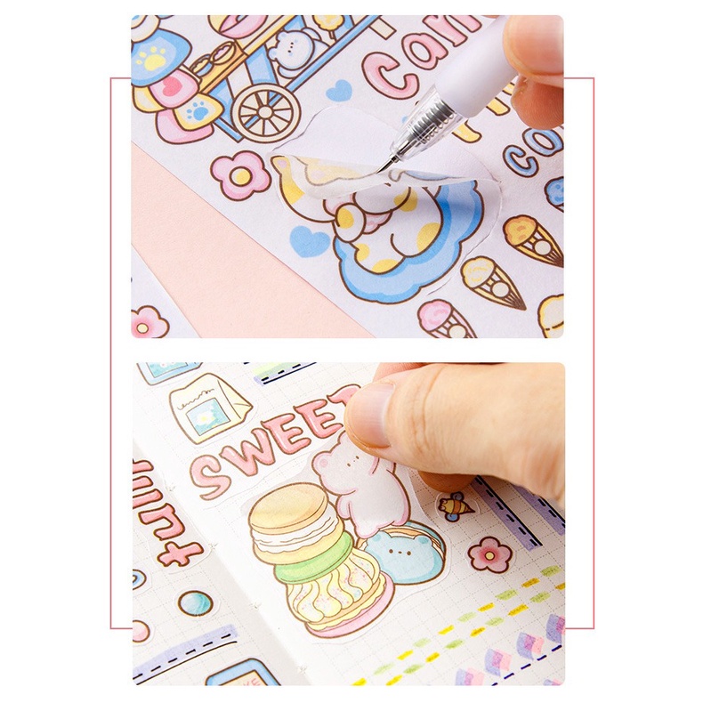 FREE STICKER DIARY JOURNALING HARDCOVER HANDBOOK NOTEBOOK BINDER NOTEBOOK LUCU CARTOON DIARY MINIBOOK MEMO KECIL BUKU MEMO LUCU MEMO JOURNALING BOOK SCRAPBOOK MOTIF KARTUN ALA KOREA @banyak