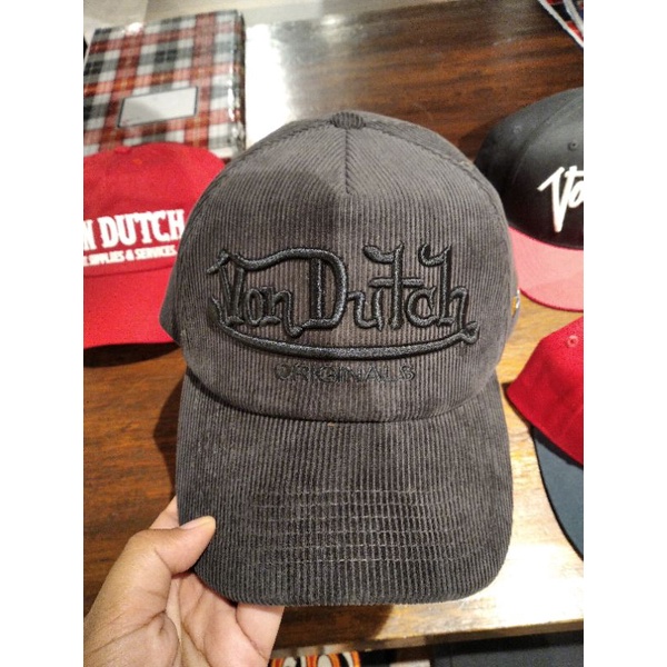 TOPI VON DUTCH ORIGINAL BLACK CORDUROY SALE