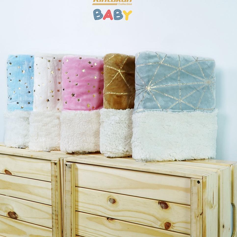 ✳ Kintakun Sherpa Foil Selimut Bayi 76 x 102 cm ♝
